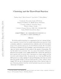 Clustering and the Three-Point Function