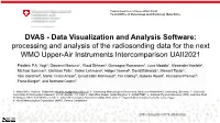 DVAS - Data Visualization and Analysis Software: Processing and Analysis of the Radiosonding Data for the Next WMO Upper-Air Instruments Intercomparison UAII2021