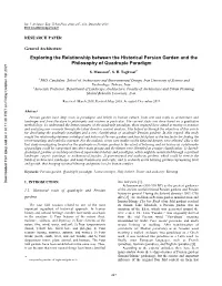 Exploring the Relationship Between the Historical Persian Garden and the Philosophy of Quadruple Paradigm