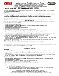 Installation Sheet