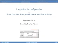 La Gestion De Configuration