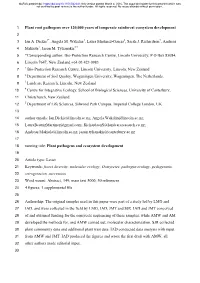 Plant Root Pathogens Over 120,000 Years of Temperate Rainforest Ecosystem Development 2 3 Ian A