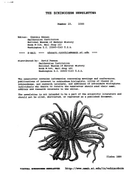 The Echinoderm Newsletter
