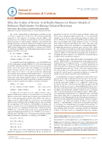 Why the Acidity of Bromic Acid Really Matters for Kinetic Models Of