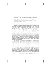 1. Introduction: History of Science Versus History of Scientists Here Is a Dilemma Concerning the History of Science