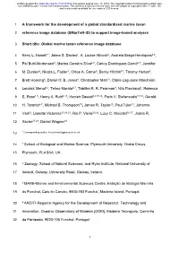 A Framework for the Development of a Global Standardised Marine Taxon