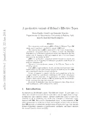 A Predicative Variant of Hyland's Effective Topos