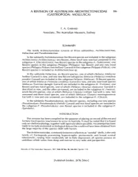 A Revision of Australian Architectonicidae (Gastropoda