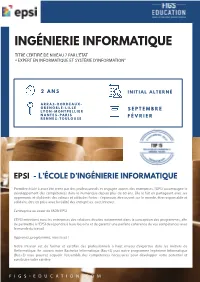 EPSI Ingénierie Informatique