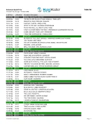 Schedule Quickprint TKRN-FM
