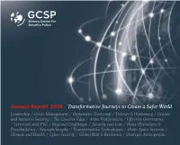 Annual Report 2019 / Transformative Journeys to Create a Safer World