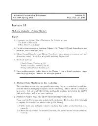 Lecture 15 CS 6110 Spring 2015 Wed