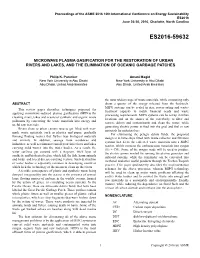 Microwave Plasma Gasification for the Restoration of Urban Rivers and Lakes, and the Elimination of Oceanic Garbage Patches