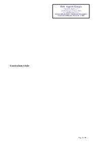 Dott. Asperti Giorgio Curriculum Vitale