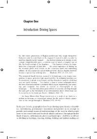 Introduction: Driving Spaces