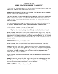 Jessi Colter Episode Transcript