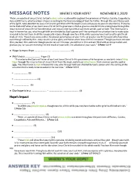 Message Notes