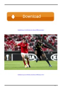 Standard Liege Vs SL Benfica Live Stream Fbstreams Link 2