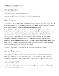 System Requirements