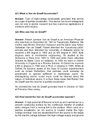 1) What Is Van De Graaff Accelerator?