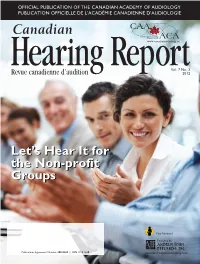 Let's Hear It for the Non-Profit Groups