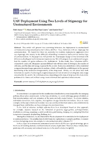 UAV Deployment Using Two Levels of Stigmergy for Unstructured Environments
