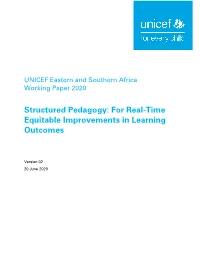 Structured Pedagogy: for Real-Time Equitable Improvements in Learning Outcomes