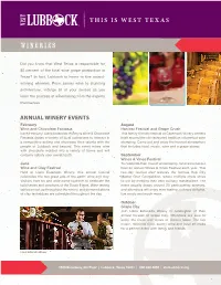 Winery One Sheet.Indd