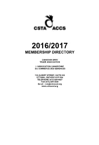 2016/2017 Membership Directory