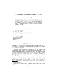 An Introduction to Computability Theory