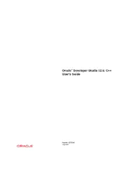 Oracle® Developer Studio 12.6
