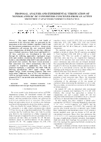 Proposal, Analysis and Experimental Verification of Nonisolated Dc-Dc Converters Conceived from an Active Switched-Capacitor Commutation Cell