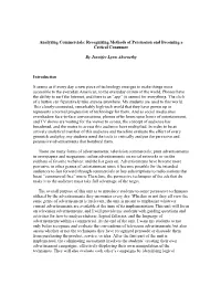Recognizing Methods of Persuasion and Becoming a Critical Consumer