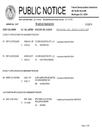 Broadcast Applications 5/12/2015