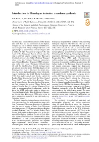 Introduction to Himalayan Tectonics: a Modern Synthesis