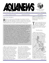Pond Dynamics/Aquaculture Collaborative Research Support Program Newsletter