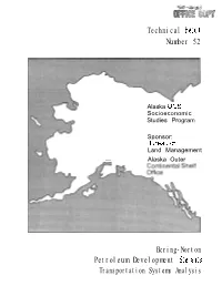 Technical Report Number 52 Bering-Norton Petroleum Development Sce~Arios Transportation Systems Analysis