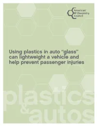 Using Plastics in Auto “Glass”