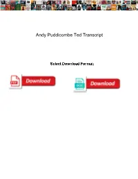 Andy Puddicombe Ted Transcript