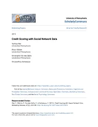 Credit Scoring with Social Network Data