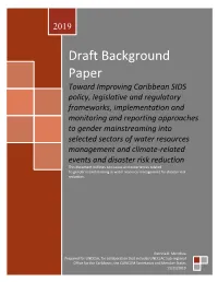 Draft Background Paper