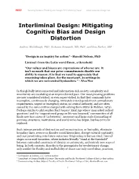 Mitigating Cognitive Bias and Design Distortion