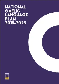National Gaelic Language Plan - Overview 8 12 14