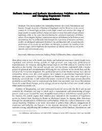 Polybius on Hellenism and Changing Hegemonic Powers Emma Nicholson