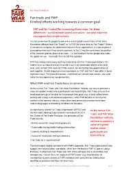 Fair Trade and FWF: Kindred Efforts Working Towards a Common Goal
