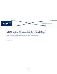 Index Methodology Template W Cover