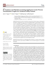 IP Analytics and Machine Learning Applied to Create Process Visualization Graphs for Chemical Utility Patents