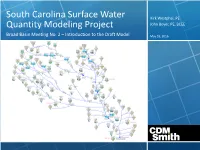 South Carolina Surface Water Quantity Modeling Project