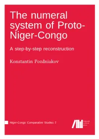 The Numeral System of Proto-Niger-Congo: a Step-By-Step Reconstruction