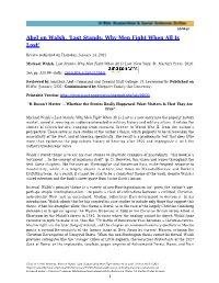 Abel on Walsh, 'Last Stands: Why Men Fight When All Is Lost'